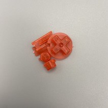 게임 액세사리 교체부품 고품질 버튼 방향 키 작동 키 AB 키 크로스 키 D 패드 게임 보이 컬러 GBC 용, Clear orange, 한개옵션1