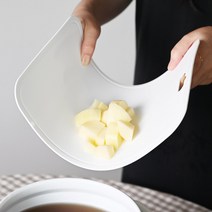 캠핑용 휘어지는 플렉시블 화이트 도마