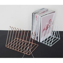 미용 네일샵 병원 감성 잡지 책 꽂이 리플렛꽂이, 블랙