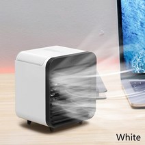 차박에어컨 이동식 초소형 텐트 야외용 가정용 무시동 수냉식 저소음 에어컨 냉방기미니 air 쿨러 팬 usb 충전식 휴대용 3 기어 공기 냉각 팬 사무실 데스크탑 팬, 검은색