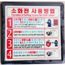elco 소화전사용방법 축광 5매 pro, 엘코_ 본상품선택