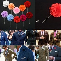 플라워부토니에/브로치/카네이션부토니에/남자브로치