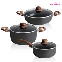 퀸센스 세라믹 IH 벨라 냄비 4종 택3 신혼부부 셰프 집들이선물 혼수가전 홈레스토랑, 퀸센스 벨라 IH 냄비 (양수20+전골24+양수24)