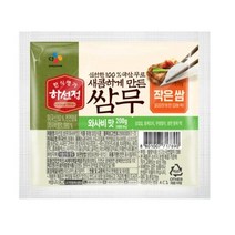 CJ더마켓 반찬 재료 집밥 가정식 탑티어 하선정 쌈무 와사비 무절임 쌈무 절임 장아찌 200G, 2개