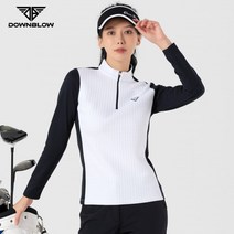 기타브랜드 다운블로우 여성 방한 스판 엠보 티셔츠 FWLW 2300W