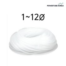 파워튜브코리아 실리콘호스 롤 1~12mm, 투명, 10*14mm (50M), 1개