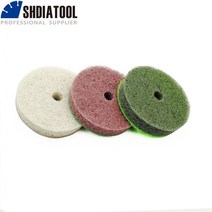 SHDIATOOL-부드러운 돌 대리석 인조 석재 샌딩 디스크용 3 개/pk 직경 100mm/4 인치 스폰지 다이아몬드 연마 패드, 3pc Pads 1pc Backer