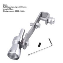 범용 자동차 터보 배기 파이프 머플러 휘슬 아우디 A1 A2 A3 8p 8v 8l A4 b6 b7 b8 b9 A5 A6 c5 c6 c7 A7 A8 Q2 Q3 Q4, L silver