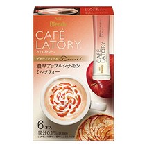 AGF 브렌디 카페라토리 스틱 진한 애플 계피 밀크티 6개 × 6상자 홍차 스틱 분말