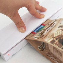 원터치 자동 비닐봉투실링기 가정용밀봉기 캡핑기 과자 1인창업 시리얼 음식 베이커리, 1개, 코드제로 비닐밀봉기
