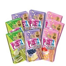 글리코 Pretz 프리츠 더블 블루베리치즈케이크 딸기케이크맛 말차바닐라맛 3종 8입