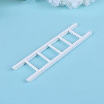 산업용 사다리 사다리 미니 미니어처 나무 장식 난간 계단 집 농가 트레이 층 가구 Diy 규모 12, 01 White_01 Size 1