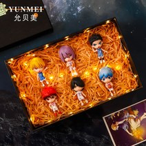 농구공 블랙 씨 애니메이션 주변 피규어 철야화신대아 공공의 어린 Q판 수반 점자 케이스 생일선물 4238219799, 3121-6타입블랙자의농구공pp주머니포장(자기수장)