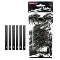 미술 연필 목탄 아티스트 스케치 및 그래피티용 친환경 숯 2B 6, 2.3-8 미리메터