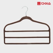 [다이소]벨벳바지걸이(3단)-53526, 1개