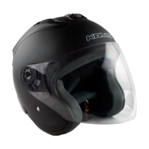 코모668헬멧 KOMO668 투명실드 스모그실드 칼라실드 배달헬멧 출퇴근헬멧 스쿠터 오토바이 헬멧 오픈페이스, 2XL, 검정무광