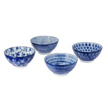 이케아 일본식기 밥그릇 국그릇 간식그릇 4종세트 엔투시아슴, 대나무25x33cm 803.767.25, 블루패턴 504.172.42