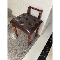 프렌치스타일 원목 화장대의자 스툴 패브릭 화장대 안락 의자, 12
