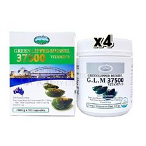호주 네이쳐스탑 초록홍합 37500 비타민D 180캡슐 x4, 4box