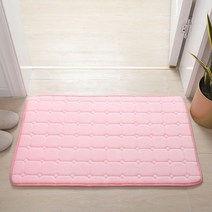 태닝머신 태닝기계 선텐기계 산호 양털 목욕 매트 욕실 러그 카펫 메모리 폼 흡수성 미끄럼 방지 세척 가능, 12 Pink_01 40x60cm