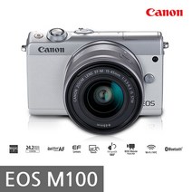 캐논 정품 EOS M100+22mm 기본 단렌즈 포함 k, 화이트, 32GB 고급형