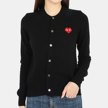 디몬트 22 F/W 꼼데가르송 여성 하트 와펜 가디건(블랙) N083 BLACK