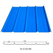 칼라강판 지붕재 외장재 조립식 건축자재 기와 패널, 두께 0.4mm 길이 0.5m 너비 90cm