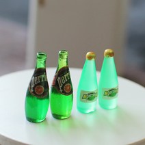 미니어처 탄산수페리에모형1p 미니어쳐소품, 다크그린