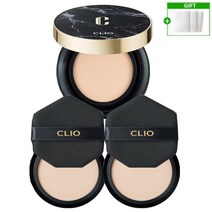 [NEW CLIO] 블랙마블 클리오 더블 커버킬 마그넷 팩트 에어 본품1+리필2+순면화장솜3P, 본품1+리필2+사은품, 21호