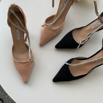 구두 힐 신발 큐빅보석장식 하이힐 7cm 큐빅 코코넬 여자구두 여성구두 225 250 고급 고퀄 스틸레토힐 리즈갱신 스틸레토 뾰족코 펌프스 스웨이드 세무 인기템 여성용 킬힐 편한