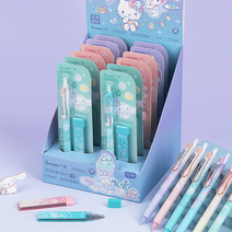 바다 산리오 샤프+샤프심 set 0.5mm 키티 시나모롤 마이멜로디 문구류 선물 소품, 1
