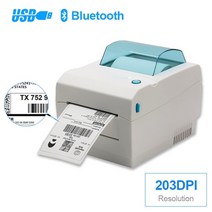프린터 라벨 열 블루투스 너비 20mm-108mm 열 운송 기계 다기능 자체 접착 라벨, USB 블루투스, au 플러그