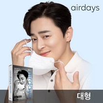 에어데이즈 KF94 슬림핏 황사 마스크 1매 조정석, 중형, 화이트