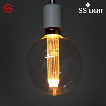 SS라이트 LED 에디슨전구 레이저 G125 KS인증, 전구색(노란빛)