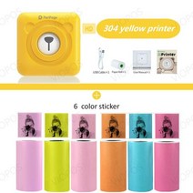 영수증사진기 포토프린터 사진 인쇄기 출력기 미니 무선 스티커, ye add 6colorsticker