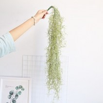 91CM 에어 다육 식물 포도 나무 인공 꽃 벽걸이 녹색 홈 가든 침실 DIY 웨딩 파티 책상 룸 장식, 01 LT Green