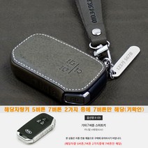 이지스오토랩 기아 신형 4세대 카니발 KA4 스마트 키홀더 키케이스 스마트키홀더 키링, 올리브, 리츠S K-09 7버튼