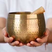 말렛과 쿠션이 있는 명상 히말라야 노래 그릇 - 에너지 치유 마음챙김 접지 수면을 위한 티베트 사운드 그릇 - 절묘한 풍수 명상 그릇 ​