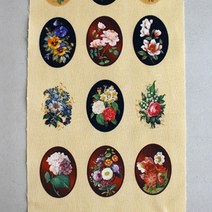 [원단쟁이] 옥스포드커트지]꽃브로치원단믹스-12컷 (1480912) E26