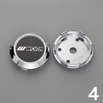 레이실휠 컨트롤러 68/64mm 클립 휠 허브캡 abs 실버 센터 4 개 스틸 링 작업 감정 레이싱 vs 로고 엠블럼, 한개옵션1, 05 4