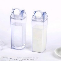 1000ml 대용량 투명 플라스틱 물병 내구성 물 주스 병 병 우유 휴대용 10, 0.5리터