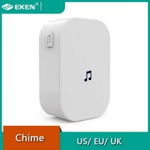 도어벨 비디오 AC 90V-250V 52 V7 차임 110dB 무선 초인종 수신기 Ding Dong Wifi 카메라 저전력 소비 홈 도어, 영국 플러그