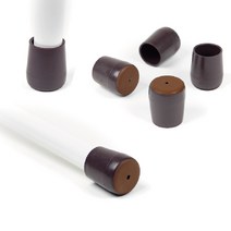 체어서퍼 먼지가 달라붙지 않는 의자발커버 원형 XS (허용범위 1.27cm~1.37cm), 24개입 (의자6개용)