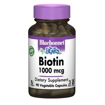 블루보넷 비오틴 1000mcg 글루텐 프리 비건 베지터블 캡슐 90개입 1개