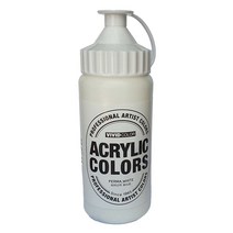 비비드아크릴물감 220ml perma. white/ 대용량물감 흰색 낱색 리필용 학교 유치원 학원 미술수업준비물