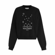 메종 마르지엘라 명품마르지엘라 22FW 넘버링 로고 자수 맨투맨 블랙 S51GU0118 S25540 900