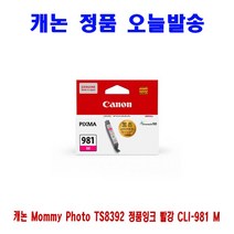 MDG4895 캐논 CLI-981 M 빨강 Mommy Photo TS8392 정품잉크 캐논MommyPhotoTS8195/캐논MommyPhotoTS8190/캐논MommyPhotoTS9590/캐논MommyPhotoTS8298, 1개, 상세설명참조