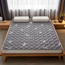 자충에어매트 캠핑에어침대 발포매트 차박 트렁크 에어 UVR 태국 천연 라텍스 매트리스 니트 폼 메모리 호텔 가정용 두꺼운 필링 방지 더블 침대 풀 사이즈, 2.90x190cm - Thickness 4cm-NO-