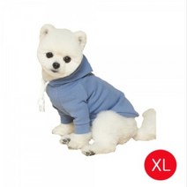 대형견옷 베어 후드 티셔츠 블루 XL