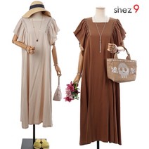 쉬즈넘버나인 아 자수 린넨 원피스